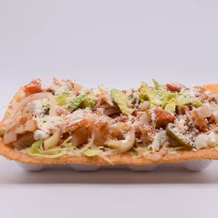 a chicken salad in a styrofoam container