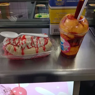 Banana split Mangonada
