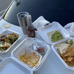 Quesadilla Guacamole Elote en Vaso