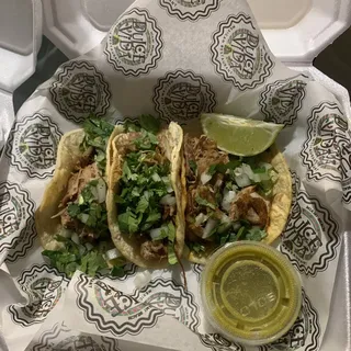 3 Carnitas Tacos