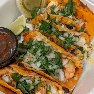 4 Birria Shrimp Tacos