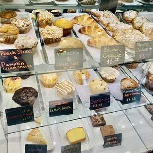 a display of pastries