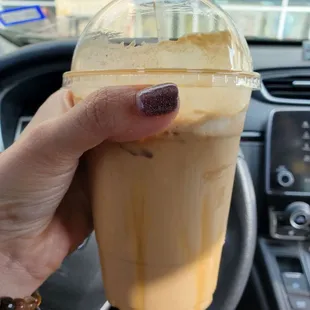 Iced caramel macchiato! So good