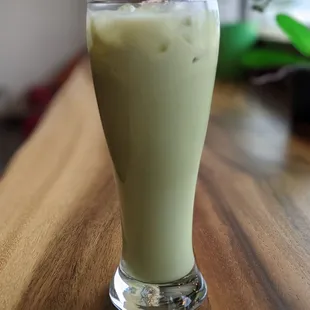 small matcha latte