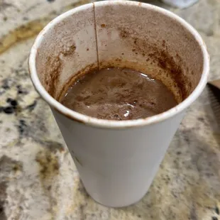 To-Go hot chocolate 16oz, they actually gave 12 oz...