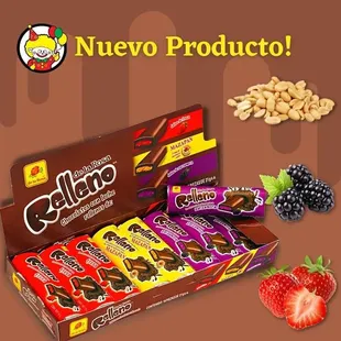 a display of chocolate bars