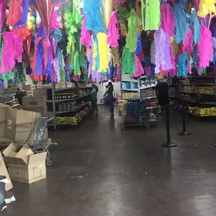 the inside of a grocery store