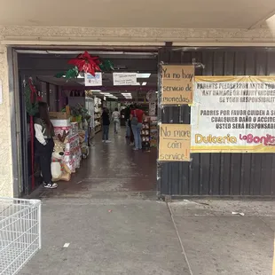 This is what it looks like just before you walk into the store.