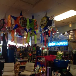 the inside of a store
