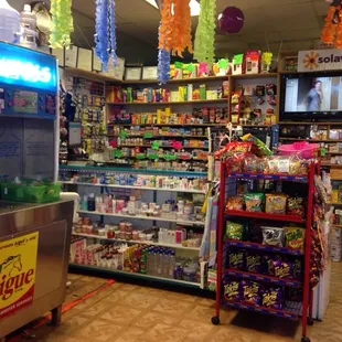 the inside of a grocery store