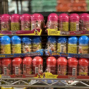 a display of deodorans