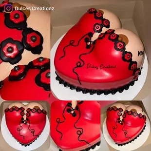 Breast cake on fondant