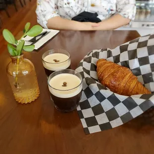 a woman sitting at a table