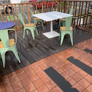 Outdoor seating