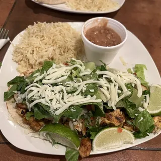 Chicken Taco Platter