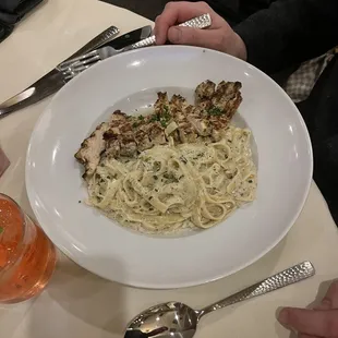 Chicken fettuccini