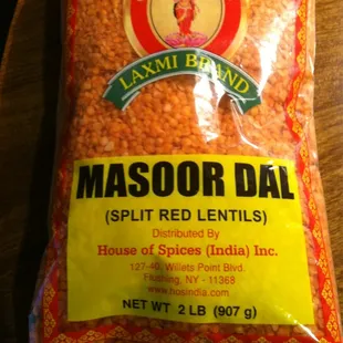 2lbs for $3.99 red lentils