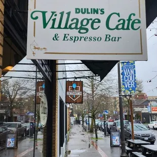 a bench on the sidewalk