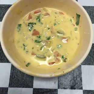 Mmm, queso con pico de gallo