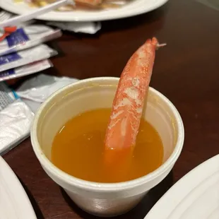 Snow crab and melted butter