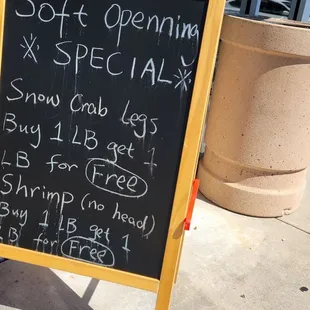 Soft opening special