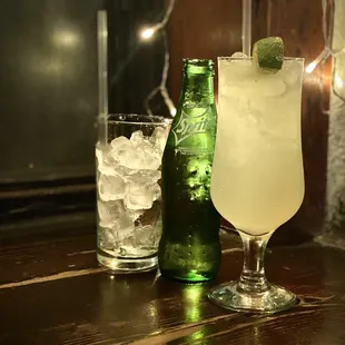 Bottled Sprite / Margarita on the Rocks