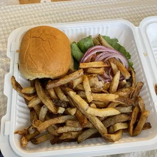 Dumont Burger and Hand cut French Fries