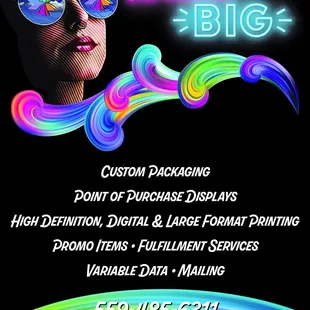 Just a few services we offer! Bring your ideas to life with Dumont! From packaging, mailing, tradeshow displays, promo to fulfillment!