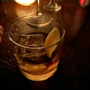 Chocolate peanut butter old fashion