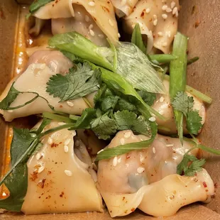 Best of 2: pork dumplings.