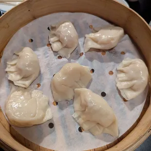 Shrimp scampi dumplings (steamed)