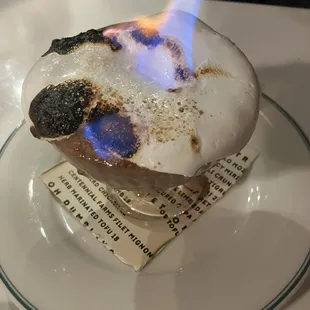 Flaming s'mores
