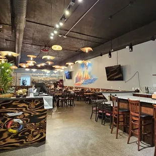 the interior of a restaurant