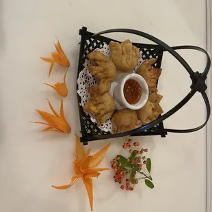 Chili Shrimp Wontons