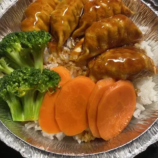 Terriyaki dumpling bowl