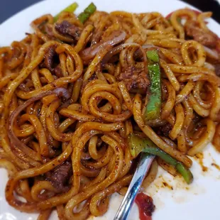 Stir Fried Beef Udon