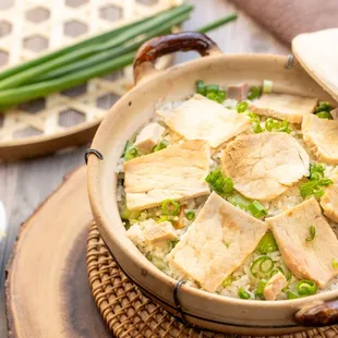 Chinese Ham w/ Bok Choy Rice Clay Pot