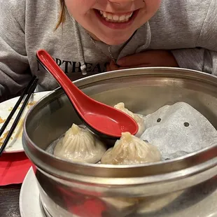 They had the soup dumplings we wanted. They were great!