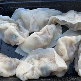 Pork and leek dumplings