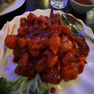 E1. Kung pao chicken with rice