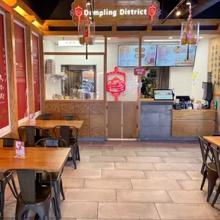 The Dumpling District ultra-casual fast-food ambiance with good-quality food