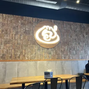 Ready for some dumplings!   seating area