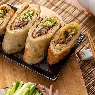 Beef Roll Pancake.