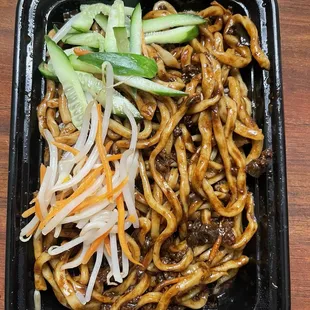 4. Beijing Style Bean Paste Noodles with Pork. Not bad not good