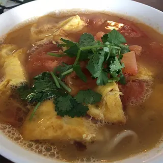28. Fresh Noodle With Tomato & Egg Soup