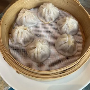 Crab Roe Pork Soup Dumplings ($15.95)