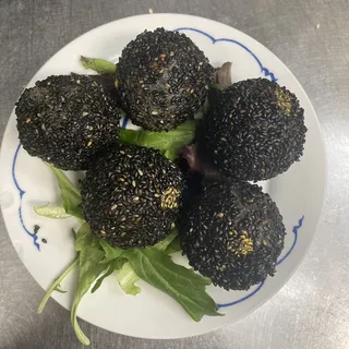 Boba Egg Yolk Black Sesame Ball (5) (5)