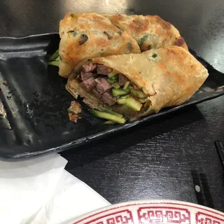 Marinated Beef Pancake Roll