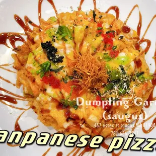 dumpling garden japanese pizza