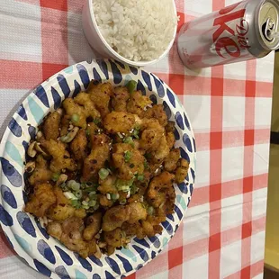 Salt and pepper fried chicken